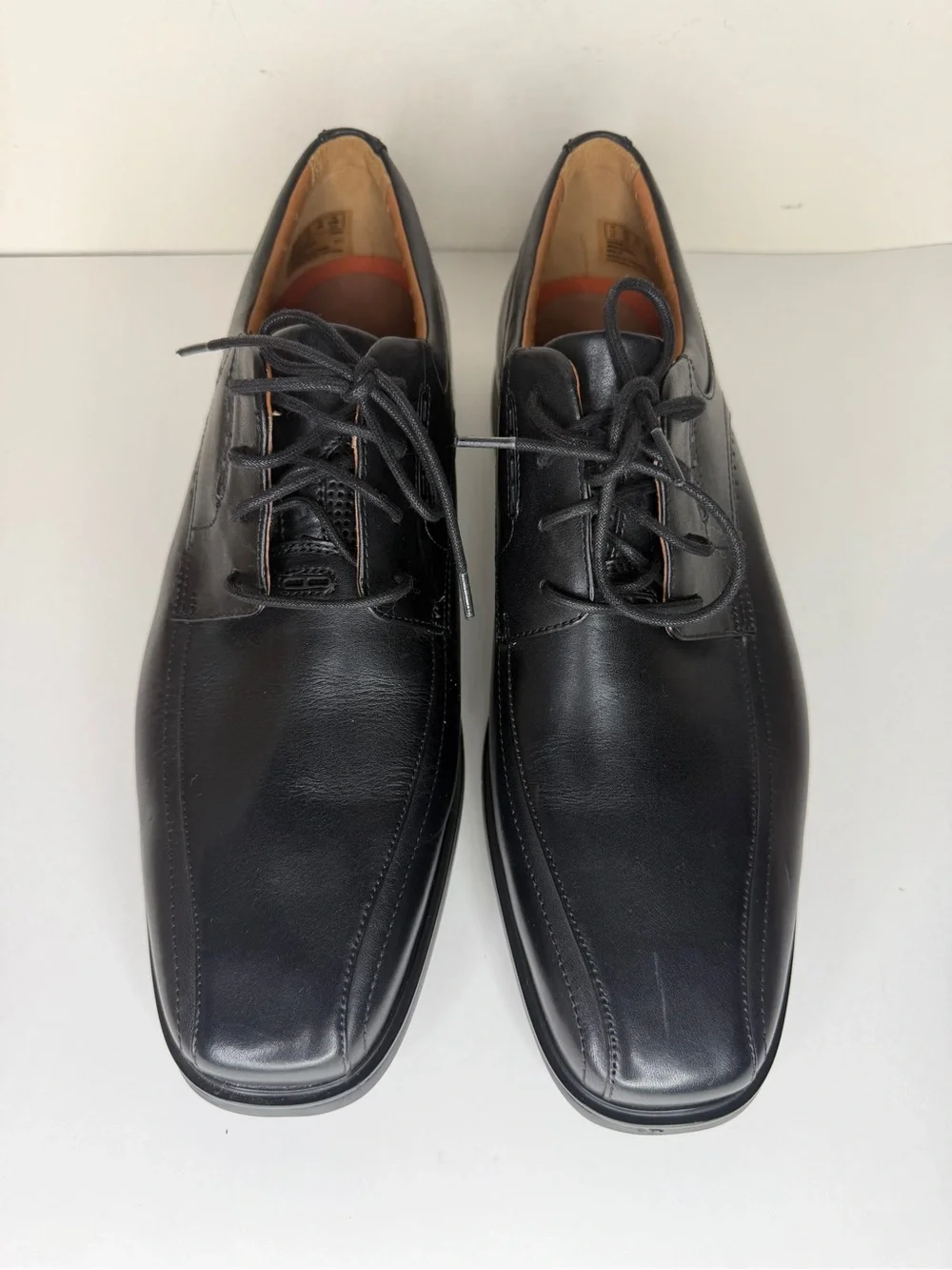 clarks unstructured mens Oxfords Dress Shoes Size 46 US 12W Black Leather